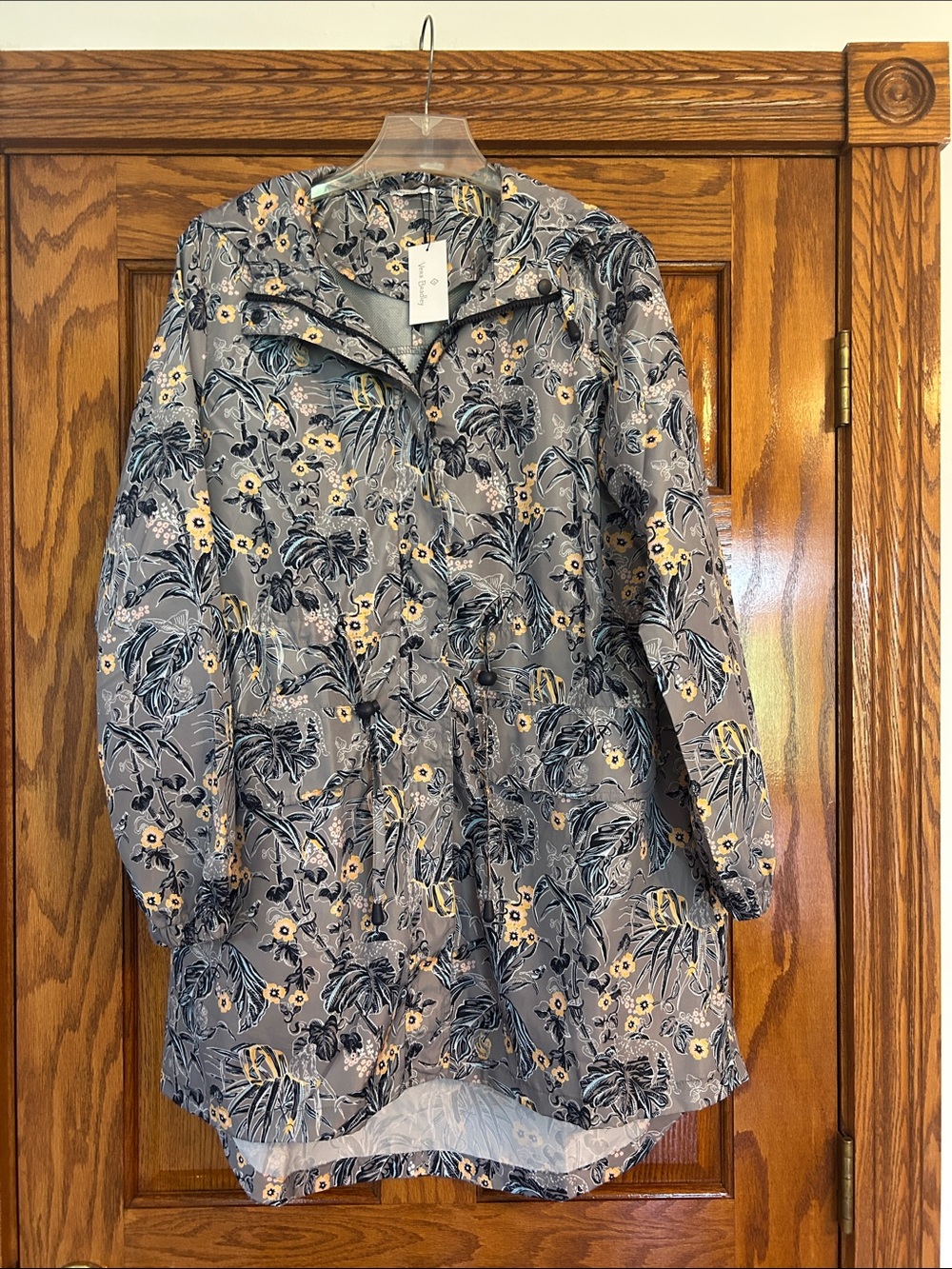 NWT Vera Bradley Hooded Raincoat Size L